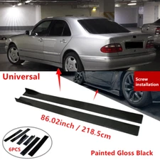 86" For Mercedes E Class 97-02 Side Skirt Lip Extension Splitter Rocker Panel