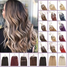 Micro Ring Loop Human Hair Extensions Micro Beads Micro Link 100 Real Remy Hair