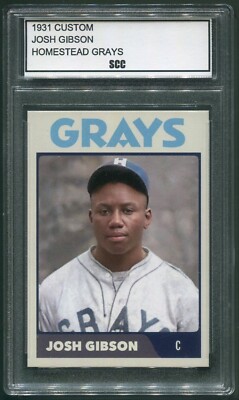 Custom 1931 Josh Gibson Homestead Grays Negro League Baseball Card