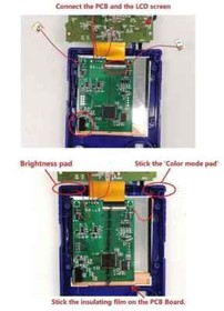 GameBoy Color Q5 XL OSD IPS Backlight Kit For Game Boy GBC