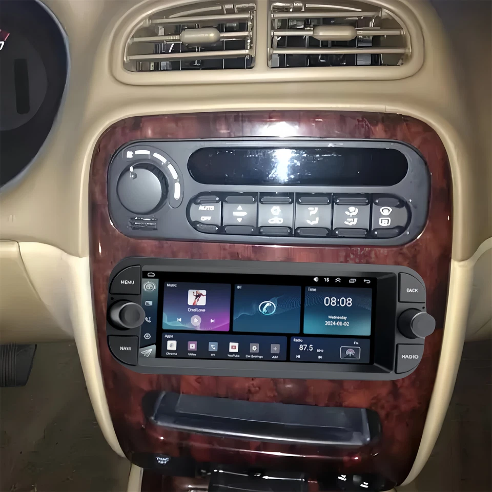 For Chrysler Concorde 2002 2003 2004 Android 15 CarPlay Car Stereo Radio GPS Nav Foto 2 de 4