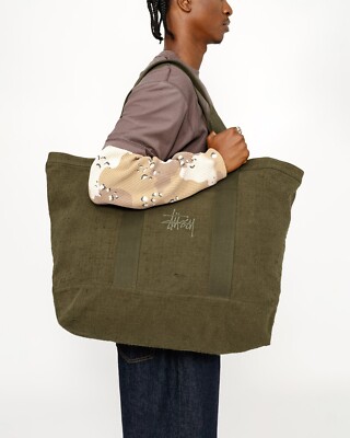 Stussy Needle Punch XL Tote Bag Olive | eBay Stussy Needle Punch XL Tote Bag Olive | eBay
