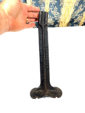 Vintage Cobbler's Shoe Stand Cast Iron 14'' Warranted USA