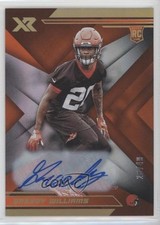 2019 Panini XR Rookies Orange Auto 28/49 Greedy Williams #182 Auto 0en