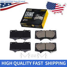 Front Ceramic Brake Pads Set for Lexus GX460 GX470 Toyota 4Runner Sequoia Tacoma