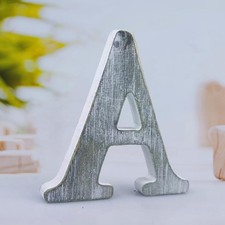 Unfinished 6 Inch Wood Letters for Rustic Wall Decor and Craft Projects