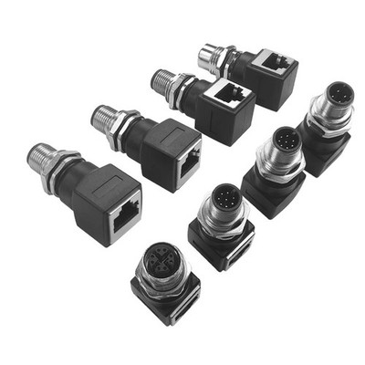 M12 A D X Code to RJ45 Female Connector Adapter Network Cable Male Female Socket
