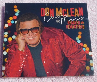 Don McLean Christmas Memories cd with SIGNED 12''X12'' cover art insert NEW w/Coa