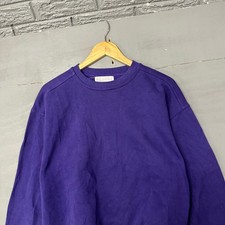 Vintage Russell Athletic Purple Crewneck Sweatshirt Made in USA Large 90s Tag
