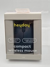 Heyday Compact Wireless Bluetooth 5.1 Enabled Mouse Dark Teal New