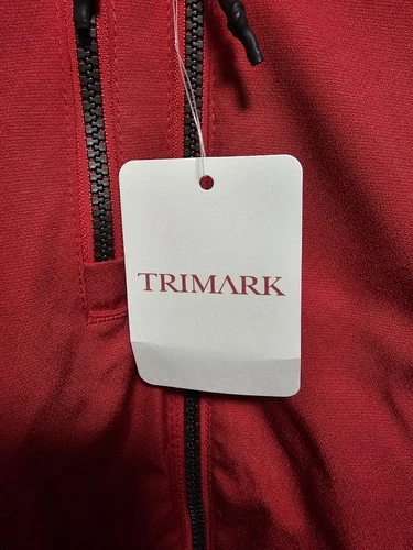 Trimark Mens Red Coat JB Hunt Logo Size XL Fleece Lined image 3