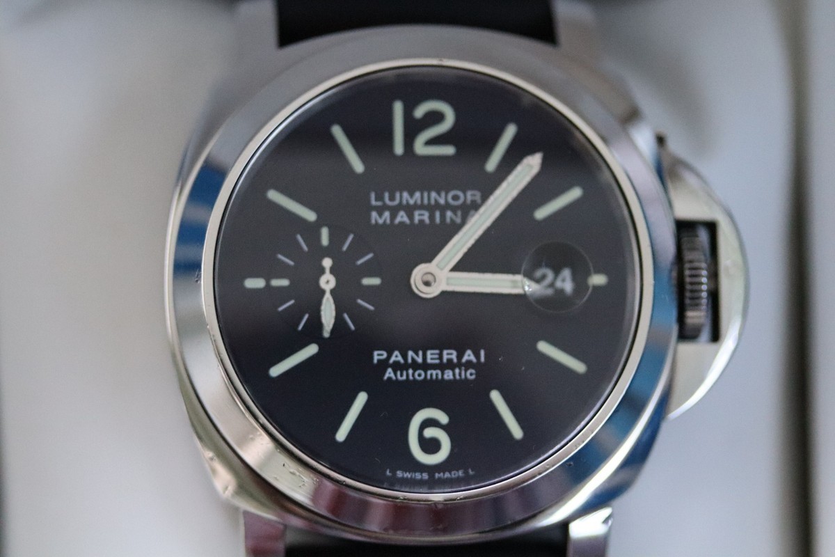 Panerai Luminor Marina Men's Black Watch PAM104 for sale online