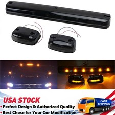 3x Amber Cab Marker Running Roof Top Light For Chevy GMC 2500HD 3500HD 07-21 GUS