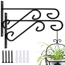 ZEECER Hanging Basket Bracket, 12inch Heavy Duty Hanging Basket Brackets Outd...