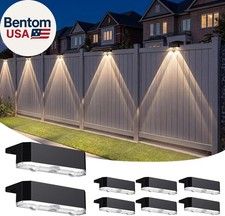 8 Pack Solar Fence Lights Outdoor, Deck Light Solar Powered, Ip65 Waterproof LED
