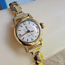Vintage OMEGA Ladymatic watch S5268 14K Gold Filled swiss 1956 9