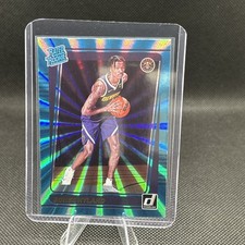 2021-22 PANINI DONRUSS #244 BONES HYLAND RC RATED ROOKIE HOLO TEAL LASER SSP!