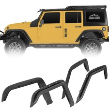 4pcs Tube Front Rear Fender Flare Armor Guards For 2007-2018 Jeep Wrangler Jk 4pcs Tube Front Rear Fender Flare Armor Guards For 2007-2018 Jeep Wrangler Jk