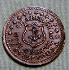 1863 Civil War Token With Anchor - Charnley's Providence, Rhode Island # 1010