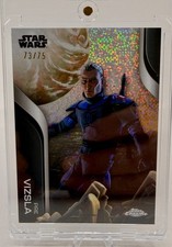 2025 Topps Star Wars Hyperspace Pre Vizsla 73/75 Galactic Dust Refractor #MOM-3