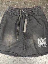AMIRI Silver Logo Shorts Size XL