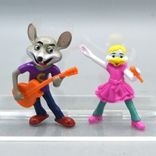 Helen Henny Chuck E Cheese Straw Holder Charm Lot of 2 Vintage Showbiz 2 Inch