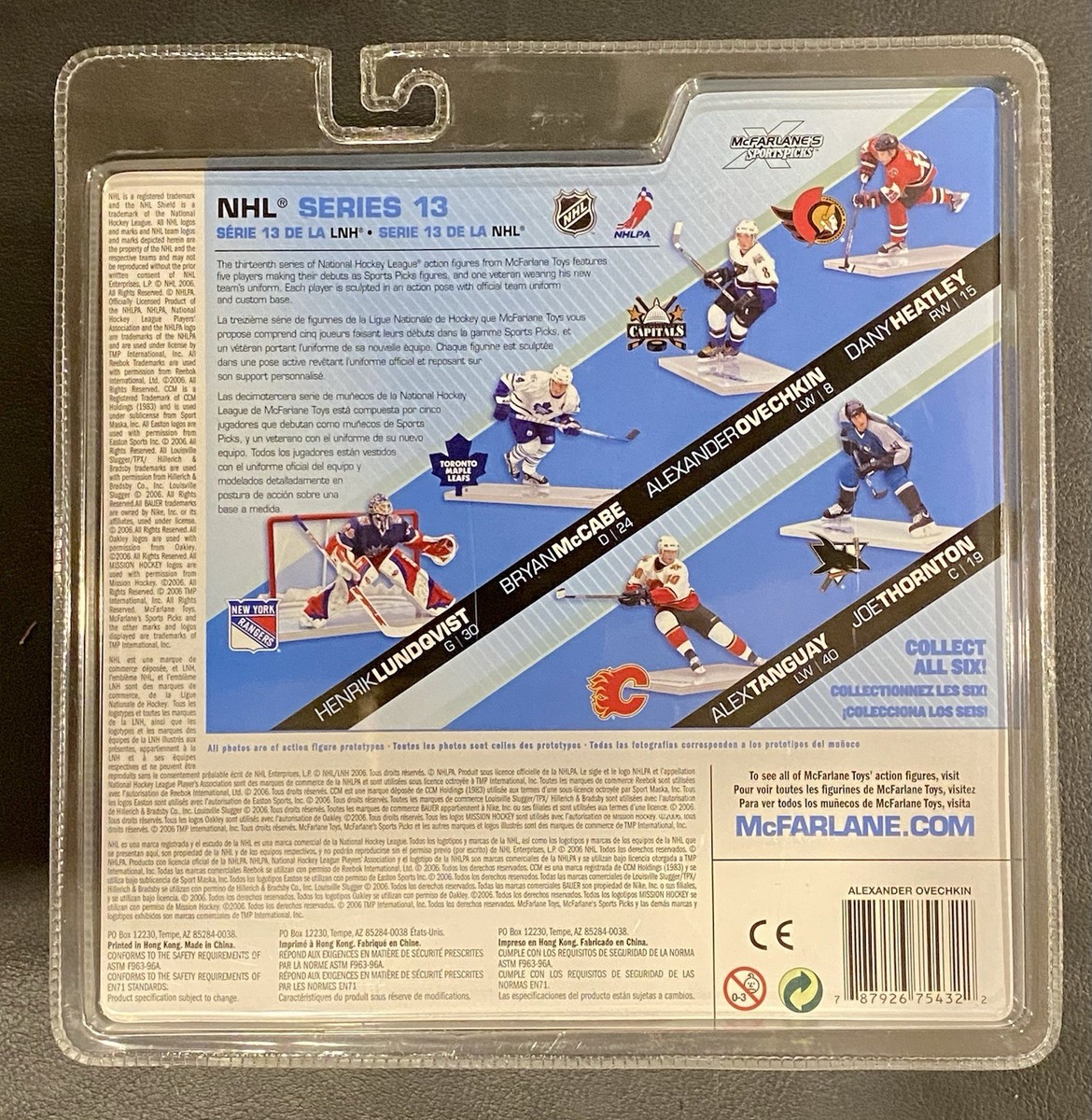 Alexander Ovechkin 2006 McFarlane Series 13 Hockey Figure White