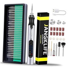 Mini Cordless Rotary Tool Kit, 4.2V 3-Speed Electric Engraving Pen, USB-C