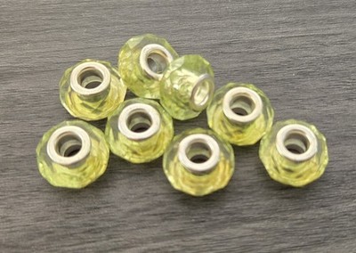 Set Of 8 Light Yellow (Or Light Green, Depends On The Surroundings)  Bracelet...