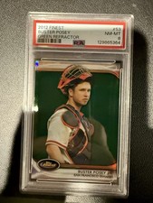 2012 Topps Finest Buster Posey Green Refractor #53 PSA 8 /199 Giants
