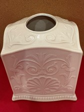 LENOX Mystic Harbor TISSUE BOX - Ivory Porcelain - RETIRED