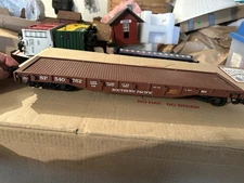 Aristocraft 46312 Southern Pacific Flatcar,  W/Stakes,  G Scale, C7/EX