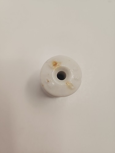 Insulator White Electric Fence Ceramic WP 23 Vtg Small Multi Groove Style USA - Picture 2 of 6