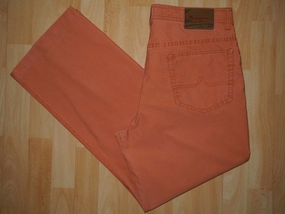 ALBERTO   leicht    Hose  Gr. 50   Fancy stripe  Tim  orange  Herren
