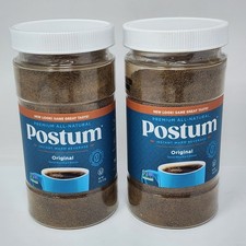 Postum Instant Warm Beverage Original Caffeine Free 8 oz Each 2 Pack Exp 01/28