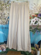 Womens 10 M Pants Beige Pleated Front Straight Leg