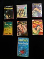 7 Vintage Mystery Paperbacks 1 Popular Library 1st Edition B111