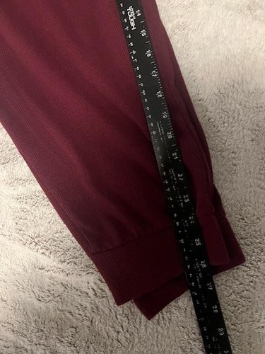 Victoria's Secret Pajama Set Womens XXL Burgundy Thermal Henley Jogger Lounge - Picture 15 of 15