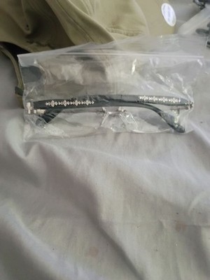 Chrome Hearts Style Rimless Eyewear with Cross Detail