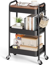 Black, Kitchen, Office, Living Room, Easy Assembly for Bathroom, Lockable C