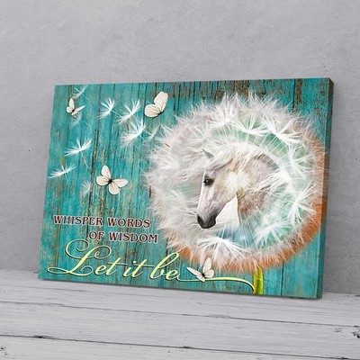 Dandelion Horse Poster, Canvas Prints