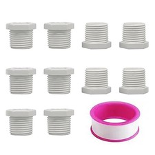 YIAOSUA 10 Pcs 11630 91857 RV Water Heater Drain Plug 11630 1/2 Inch White