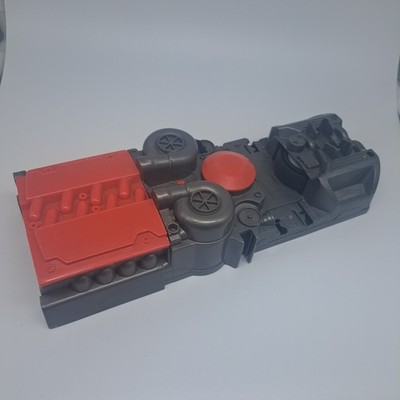 Mattel Hot Wheels Motorized Engine Booster Launcher Y3105 2002 Gray Red Racing