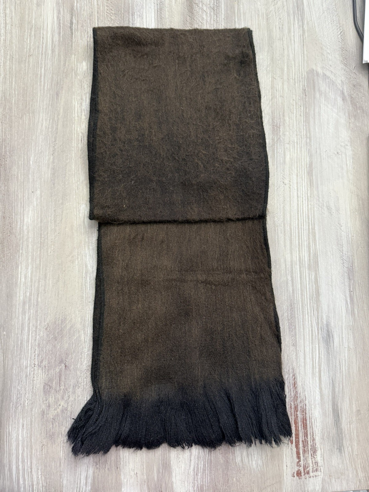 NWOT Brown Alpaca Blend Scarf made in Ecuador by a local family. Soft luxurious.