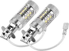 LED Fog Light Bulbs, 24V LED Bulb, 6500K 1400LM White Driving DRL Lamps, Bright