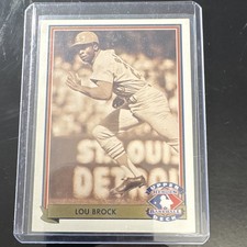 1992 Upper Deck Lou Brock Heroes of Baseball Insert #H6 St. Louis Cardinals