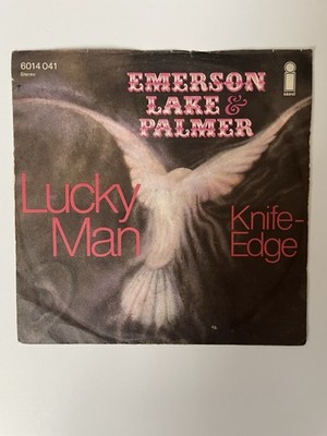 Emerson Lake & Palmer Lucky Man / Knife Edge 7 45 German Press