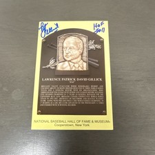 Pat Gillick Signed Baseball HOF PostCard “HOF 2011” Blue Jays Phillies GM BB4 G 