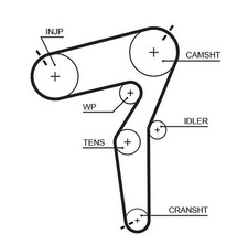 GATES Zahnriemen  u.a. für ALFA ROMEO, FIAT, JEEP