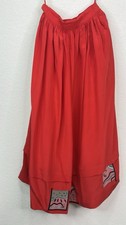 Vintage Mercedes  Adrienne Red Silk Embroidered Trim Full Skirt XXS 24